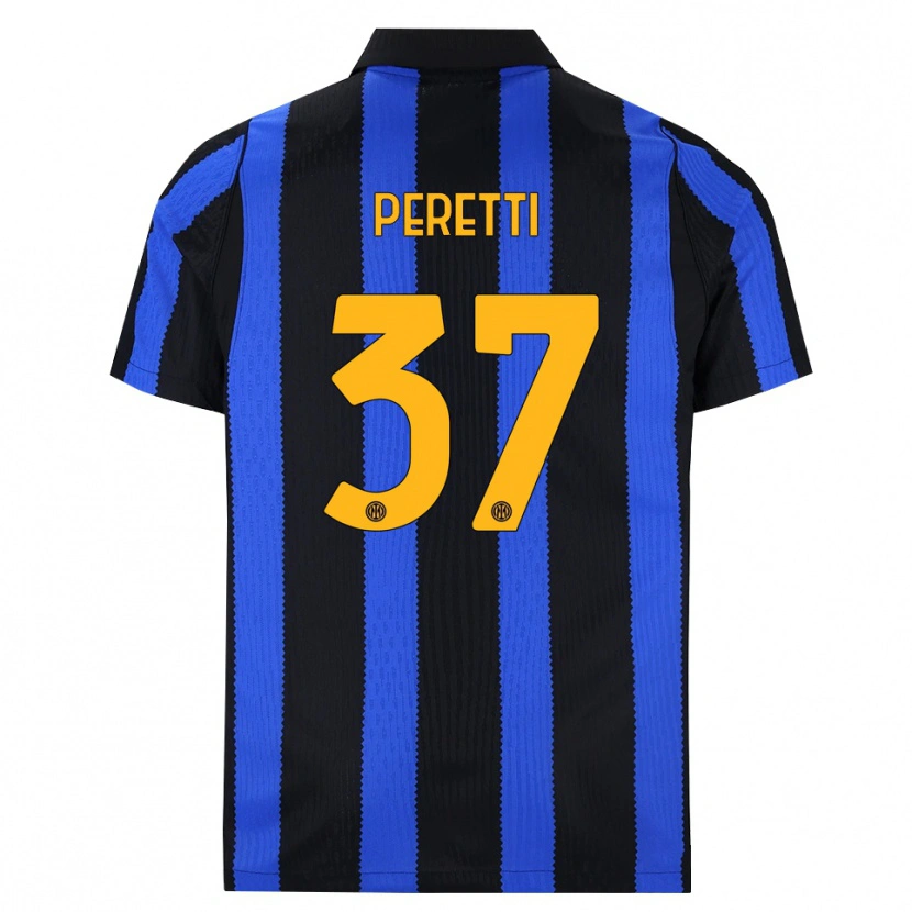 Danxen Heren Lorenzo Peretti #37 Zwart Blauw Geel Thuisshirt Thuistenue 2026/27 T-Shirt