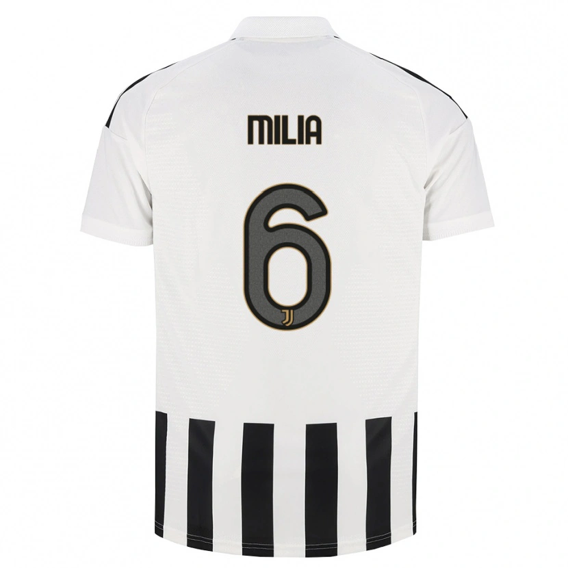 Danxen Heren Nicolò Milia #6 Zwart Wit Bruin Thuisshirt Thuistenue 2026/27 T-Shirt