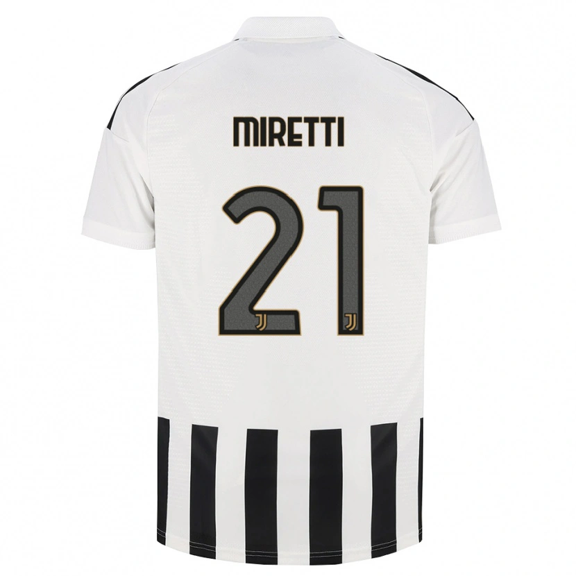 Danxen Heren Fabio Miretti #21 Zwart Wit Bruin Thuisshirt Thuistenue 2026/27 T-Shirt