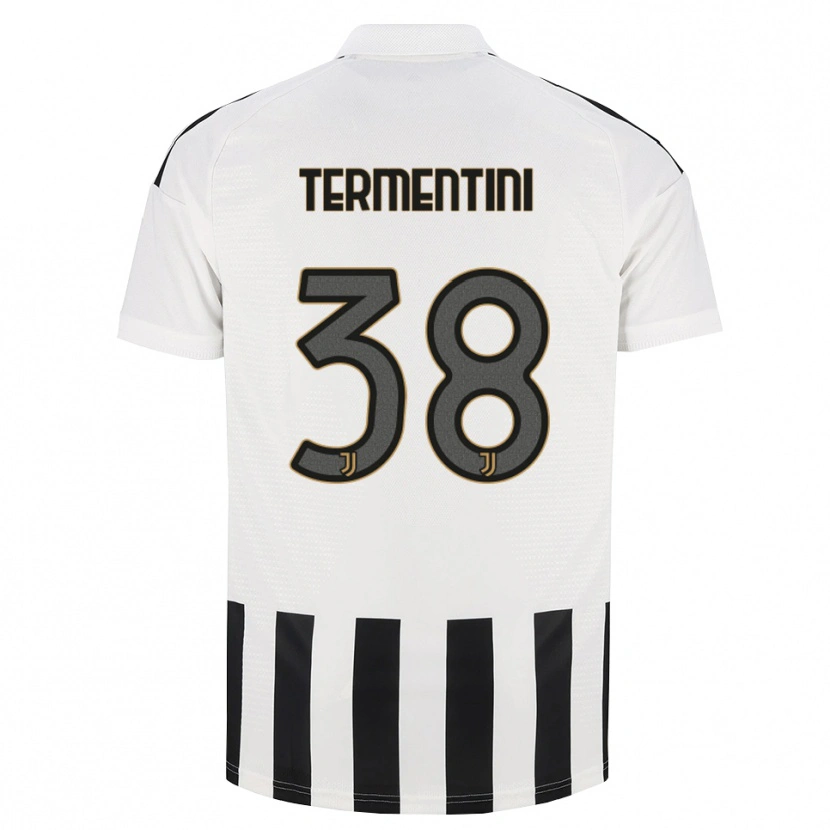 Danxen Heren Giorgia Termentini #38 Zwart Wit Bruin Thuisshirt Thuistenue 2026/27 T-Shirt