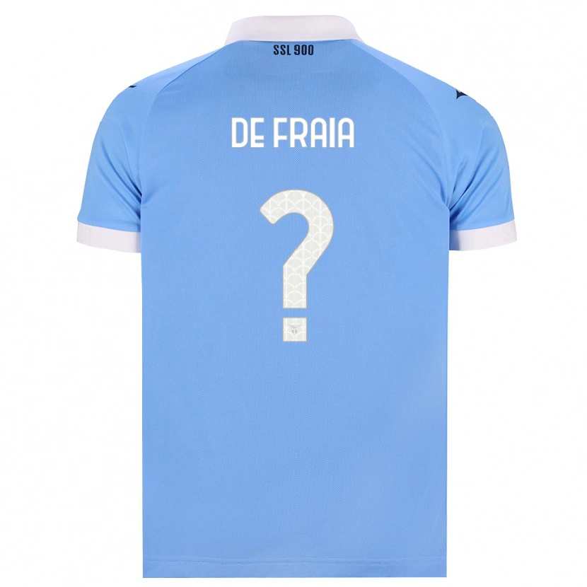 Danxen Heren Davide De Fraia #0 Hemelsblauw Zwart Wit Thuisshirt Thuistenue 2026/27 T-Shirt