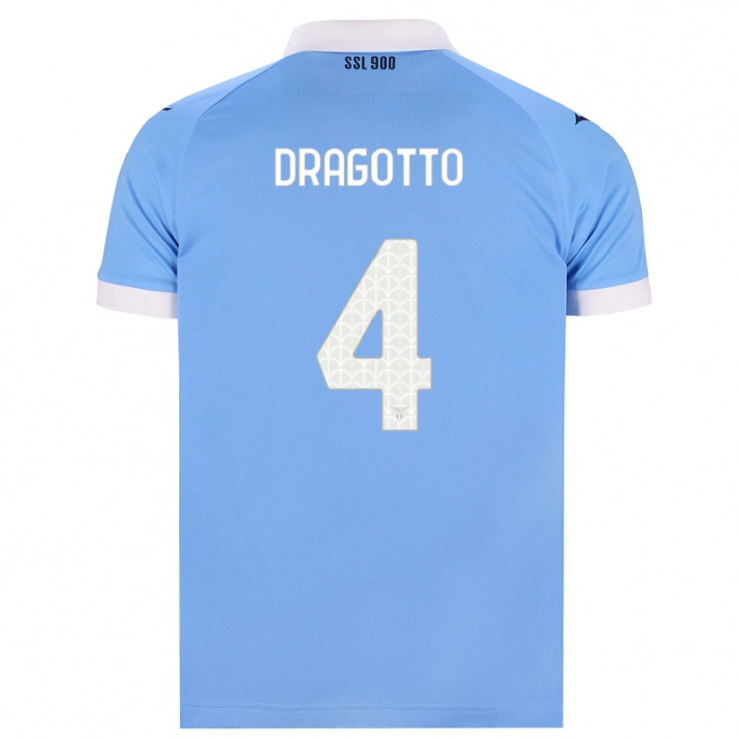 Danxen Heren Tommaso Dragotto #4 Hemelsblauw Zwart Wit Thuisshirt Thuistenue 2026/27 T-Shirt