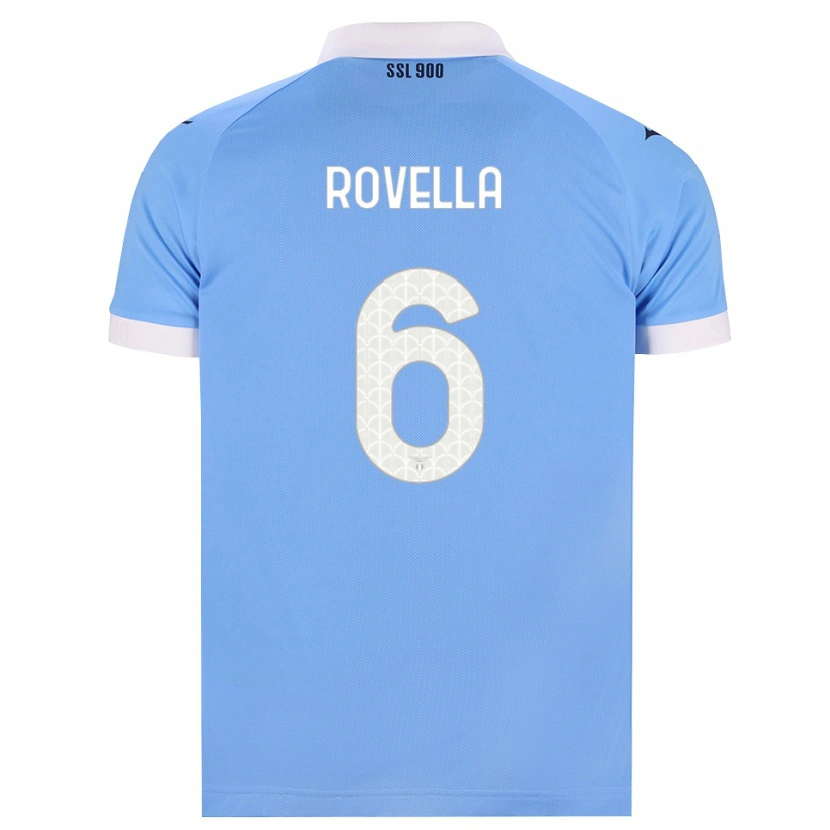 Danxen Heren Nicolò Rovella #6 Hemelsblauw Zwart Wit Thuisshirt Thuistenue 2026/27 T-Shirt