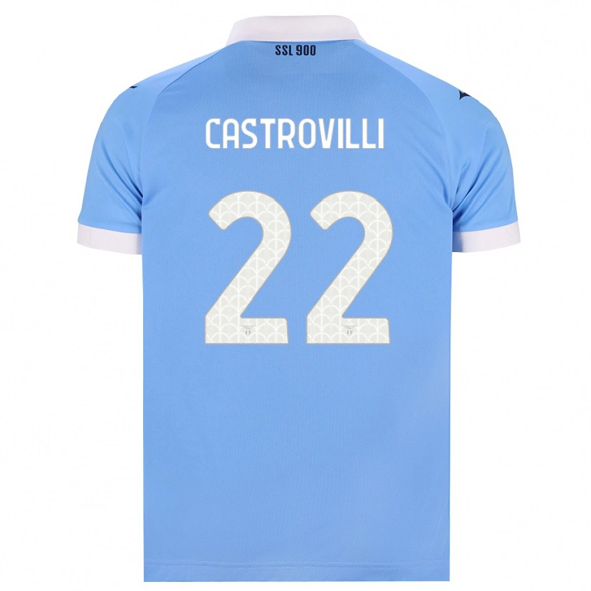 Danxen Heren Gaetano Castrovilli #22 Hemelsblauw Zwart Wit Thuisshirt Thuistenue 2026/27 T-Shirt