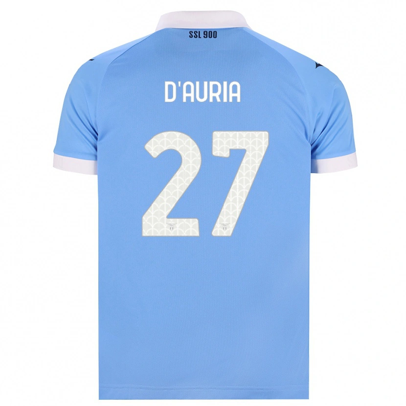Danxen Heren Federica D'auria #27 Hemelsblauw Zwart Wit Thuisshirt Thuistenue 2026/27 T-Shirt