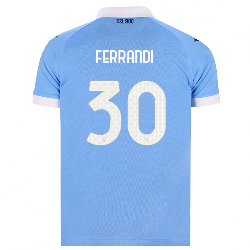 Danxen Heren Giulia Ferrandi #30 Hemelsblauw Zwart Wit Thuisshirt Thuistenue 2026/27 T-Shirt