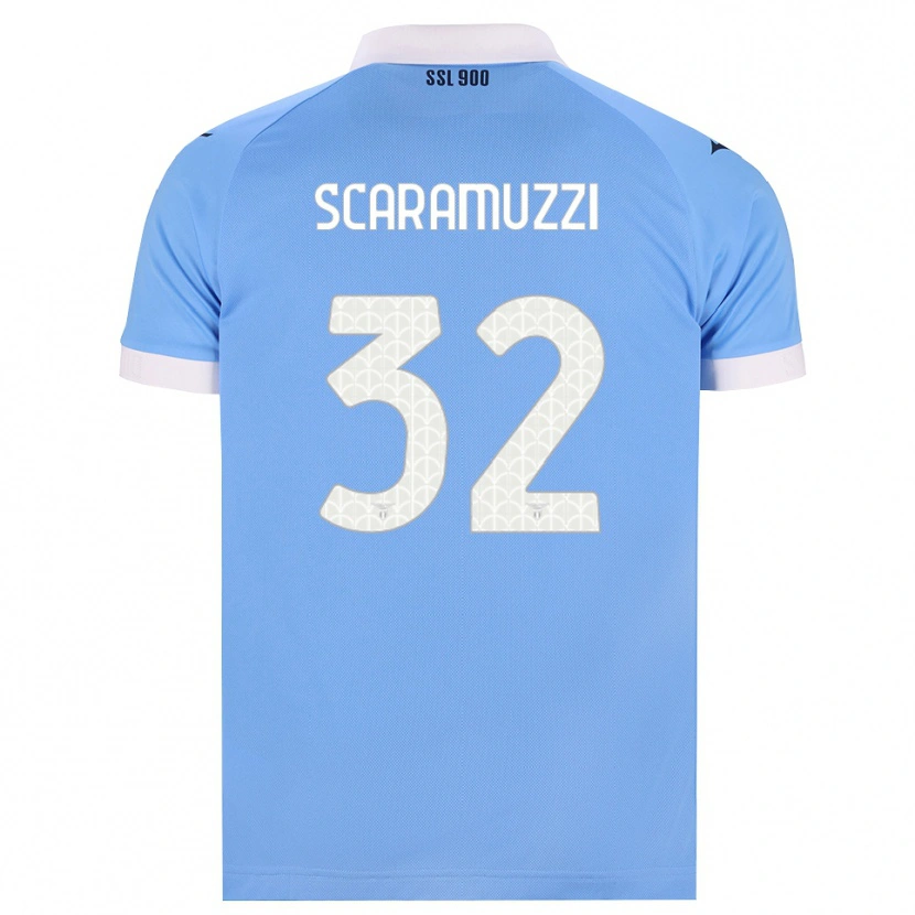 Danxen Heren Chiara Scaramuzzi #32 Hemelsblauw Zwart Wit Thuisshirt Thuistenue 2026/27 T-Shirt