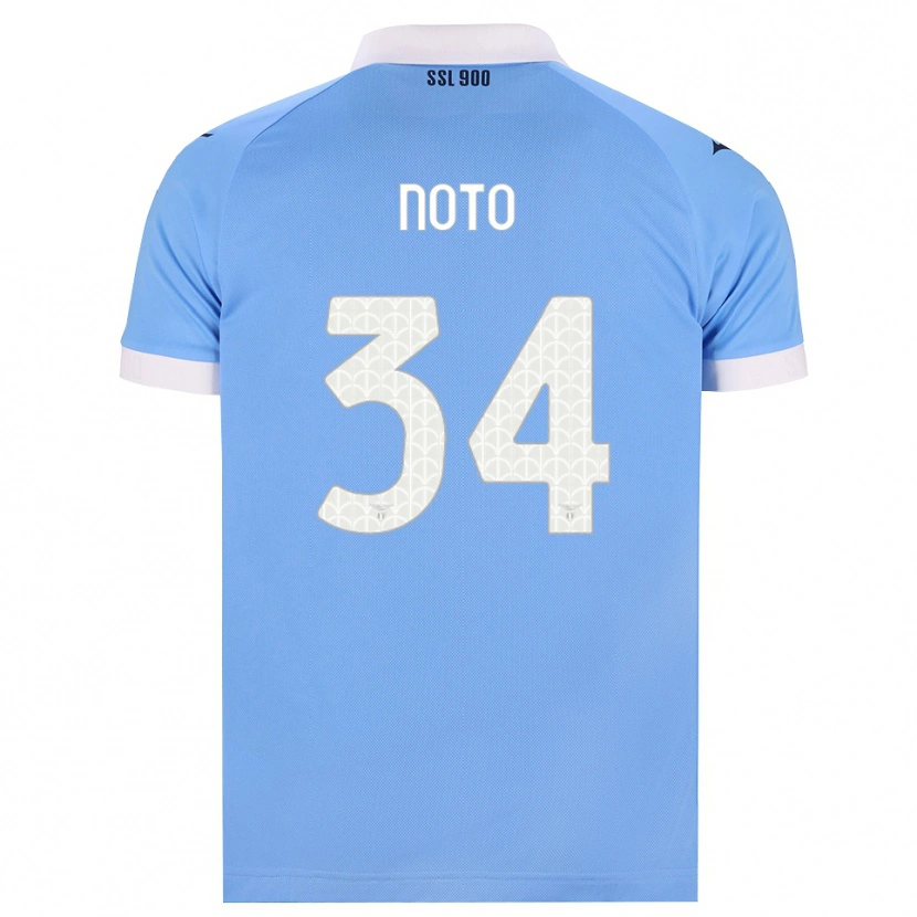 Danxen Heren Pierpaolo Noto #34 Hemelsblauw Zwart Wit Thuisshirt Thuistenue 2026/27 T-Shirt