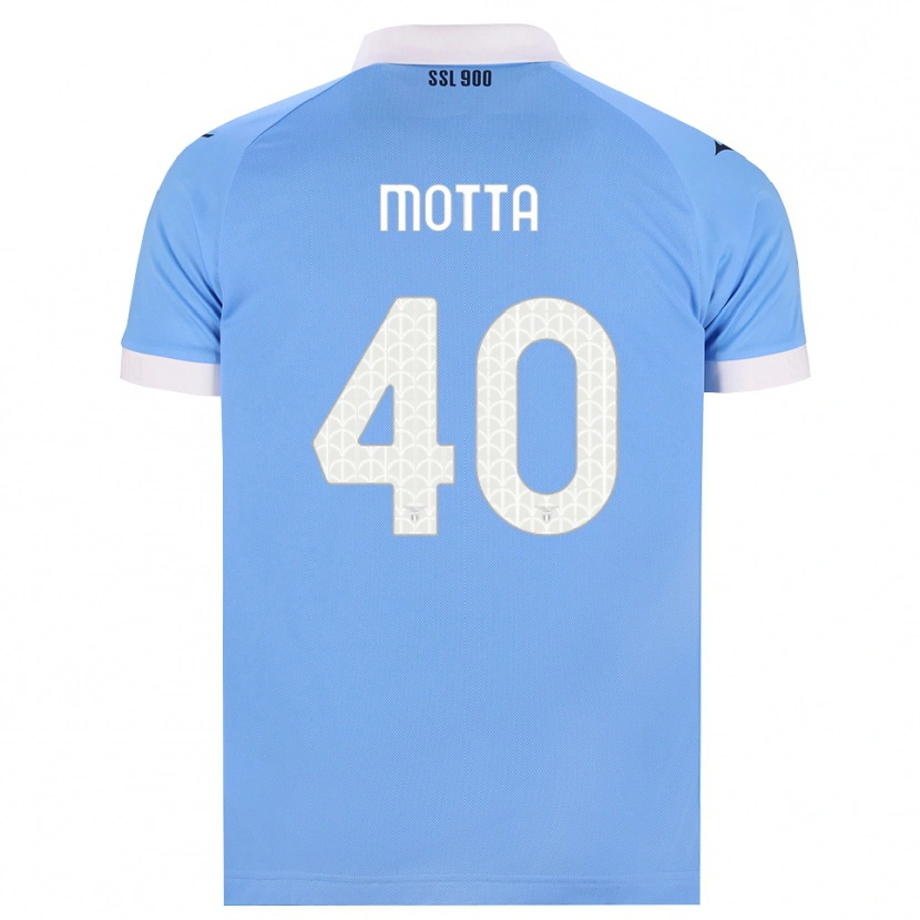 Danxen Heren Edoardo Motta #40 Hemelsblauw Zwart Wit Thuisshirt Thuistenue 2026/27 T-Shirt