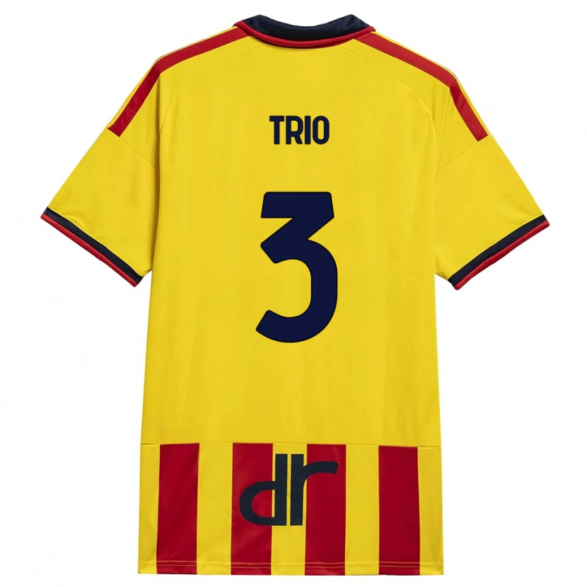 Danxen Heren Stefano Trio #3 Geel Rood Thuisshirt Thuistenue 2026/27 T-Shirt