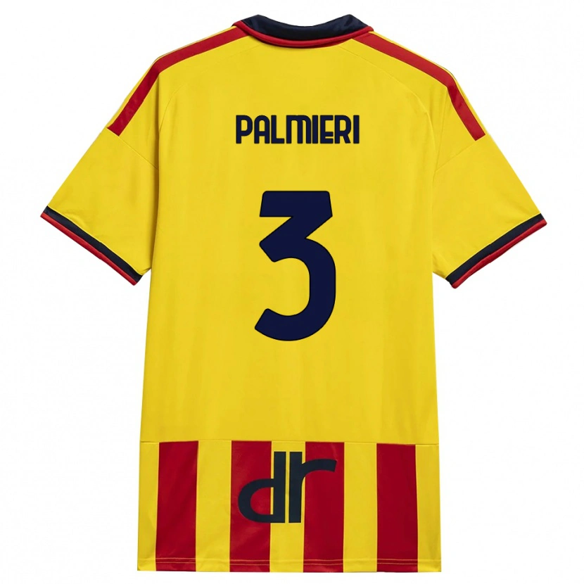 Danxen Heren Andrea Palmieri #3 Geel Rood Thuisshirt Thuistenue 2026/27 T-Shirt