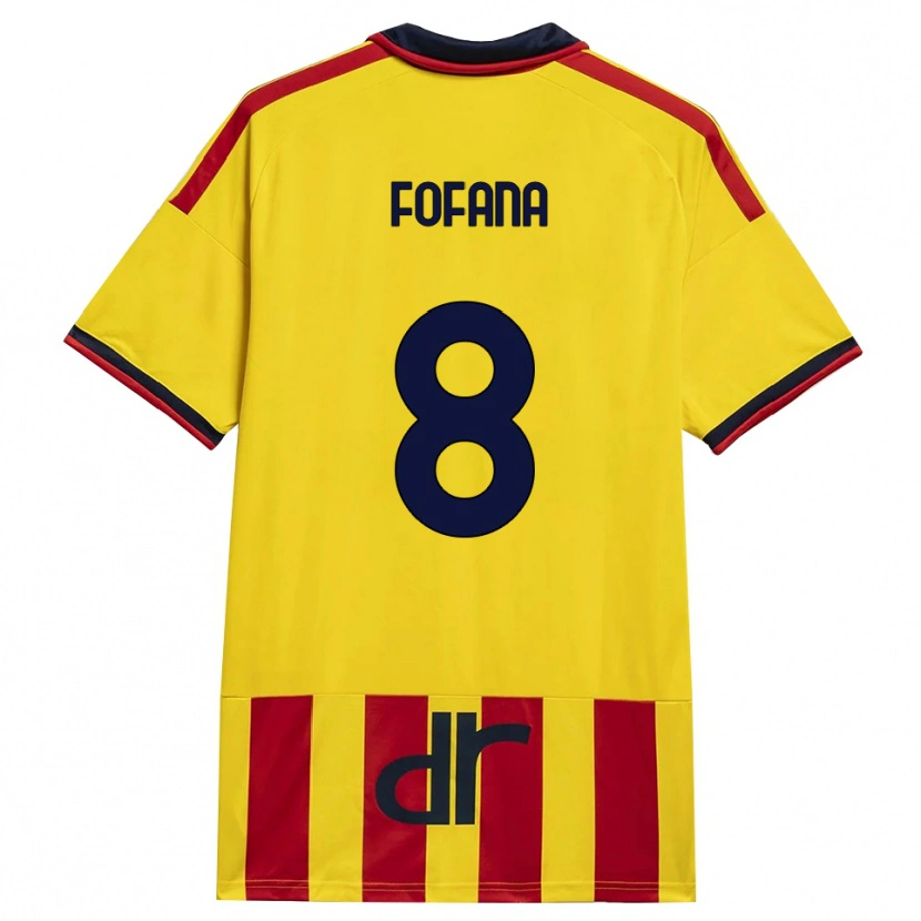 Danxen Heren Sadik Fofana #8 Geel Rood Thuisshirt Thuistenue 2026/27 T-Shirt