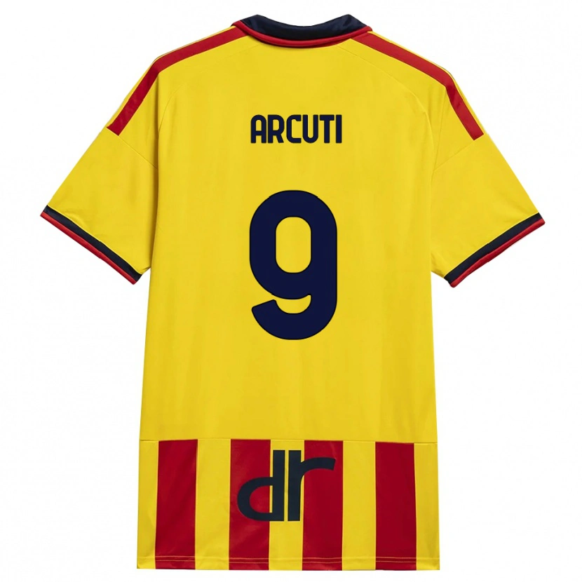 Danxen Heren Gabriele Arcuti #9 Geel Rood Thuisshirt Thuistenue 2026/27 T-Shirt