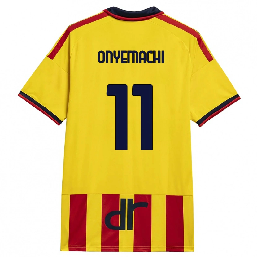 Danxen Heren Divine Onyemachi #11 Geel Rood Thuisshirt Thuistenue 2026/27 T-Shirt