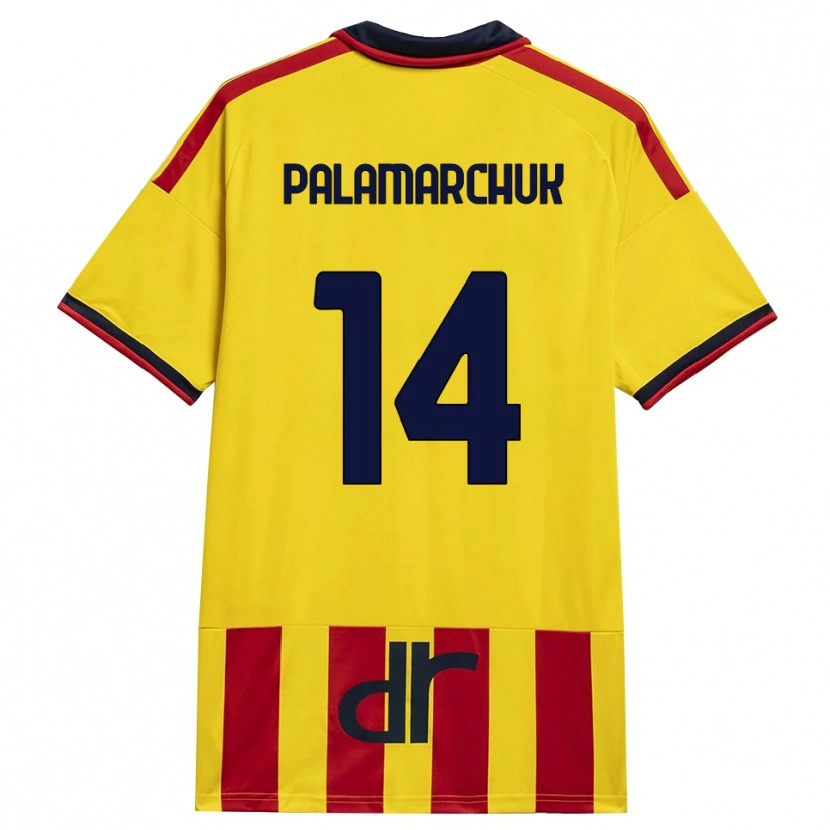 Danxen Heren Cristiano Palamarchuk #14 Geel Rood Thuisshirt Thuistenue 2026/27 T-Shirt