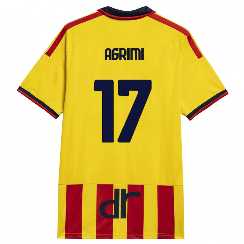 Danxen Heren Matteo Agrimi #17 Geel Rood Thuisshirt Thuistenue 2026/27 T-Shirt