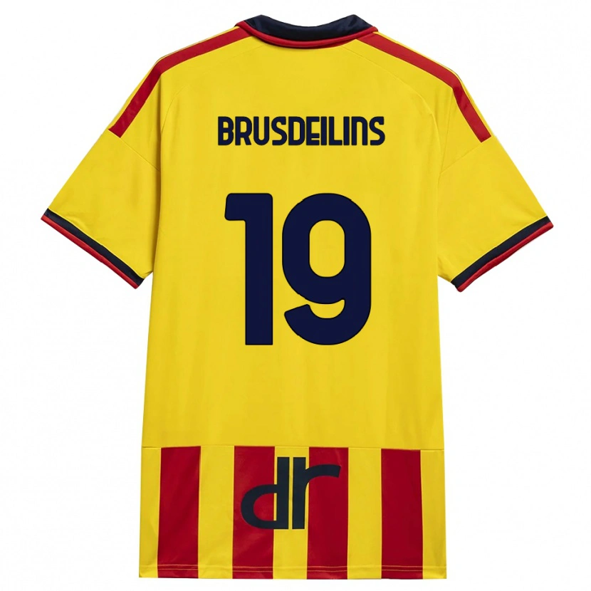 Danxen Heren Bilal Brusdeilins #19 Geel Rood Thuisshirt Thuistenue 2026/27 T-Shirt