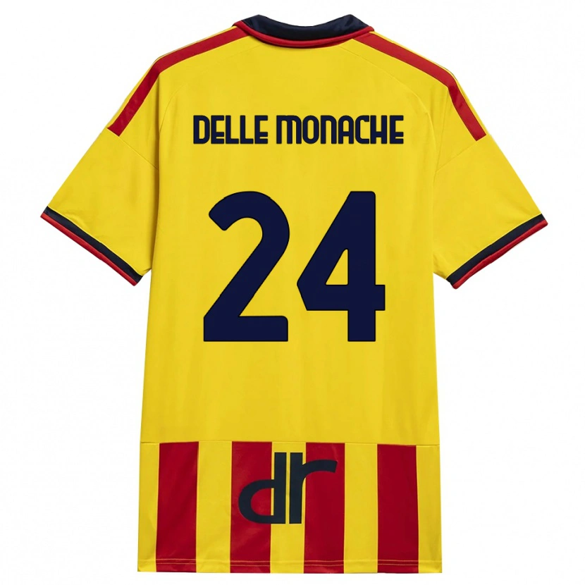 Danxen Heren Marco Delle Monache #24 Geel Rood Thuisshirt Thuistenue 2026/27 T-Shirt