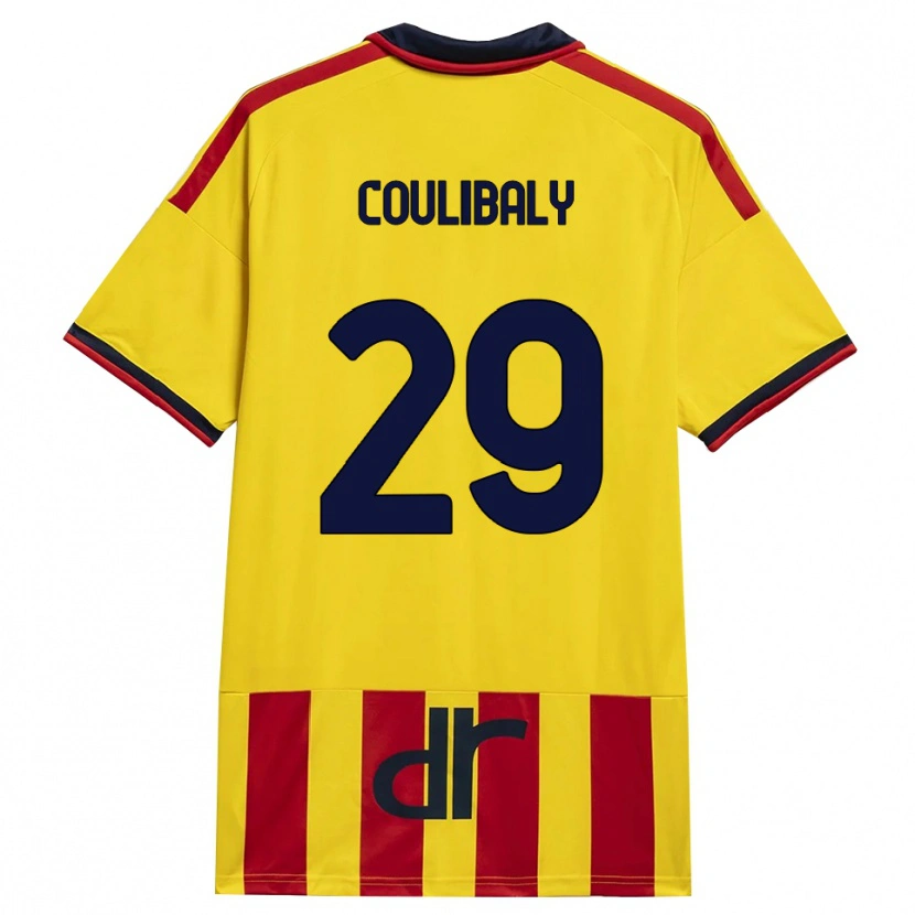 Danxen Heren Lassana Coulibaly #29 Geel Rood Thuisshirt Thuistenue 2026/27 T-Shirt