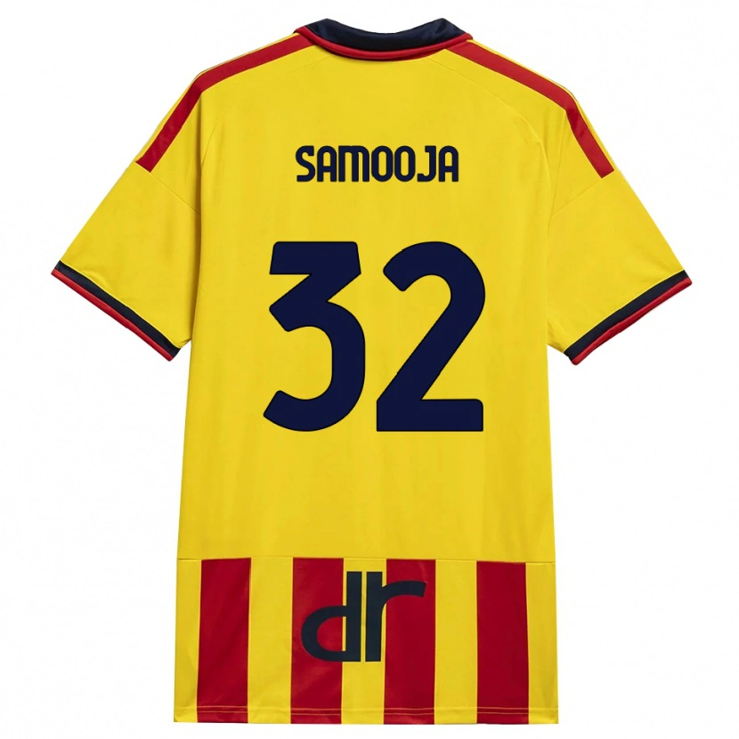 Danxen Heren Jasper Samooja #32 Geel Rood Thuisshirt Thuistenue 2026/27 T-Shirt