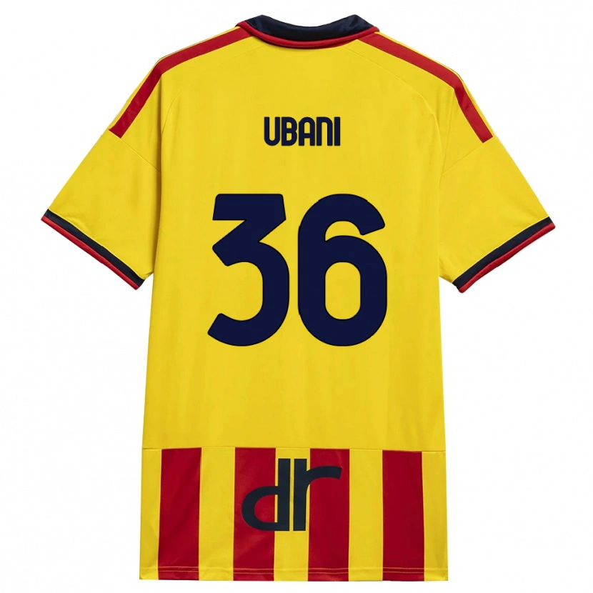Danxen Heren Marlon Ubani #36 Geel Rood Thuisshirt Thuistenue 2026/27 T-Shirt