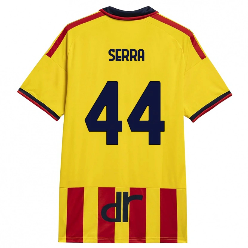Danxen Heren Francesco Serra #44 Geel Rood Thuisshirt Thuistenue 2026/27 T-Shirt