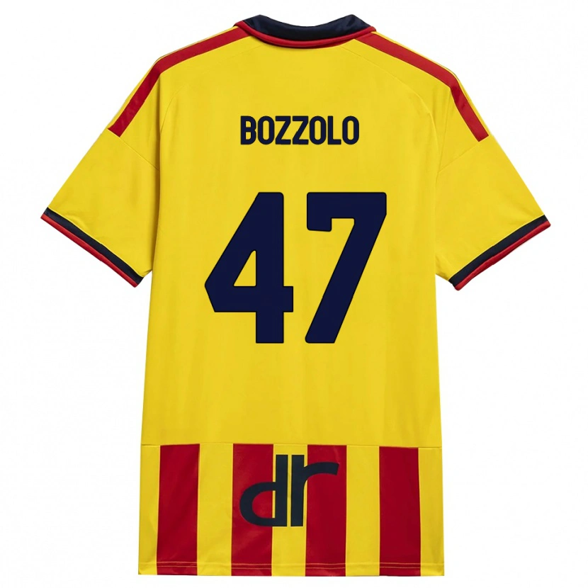 Danxen Heren Alessandro Bozzolo #47 Geel Rood Thuisshirt Thuistenue 2026/27 T-Shirt