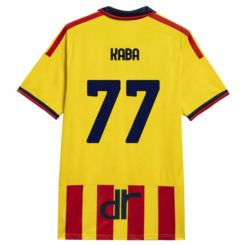 Danxen Heren Mohamed Kaba #77 Geel Rood Thuisshirt Thuistenue 2026/27 T-Shirt