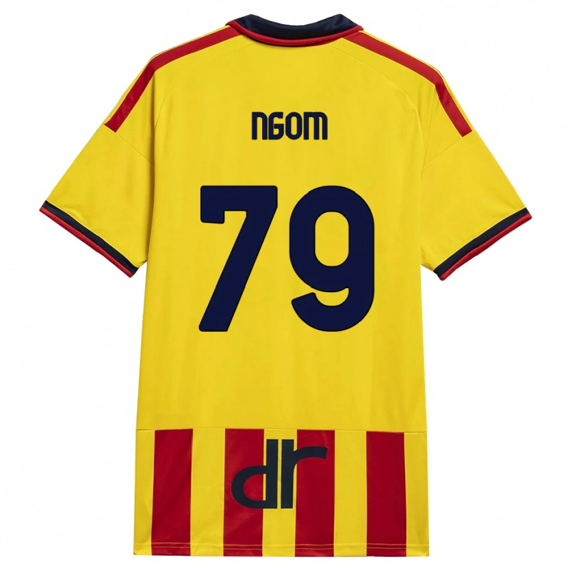 Danxen Heren Oumar Ngom #79 Geel Rood Thuisshirt Thuistenue 2026/27 T-Shirt