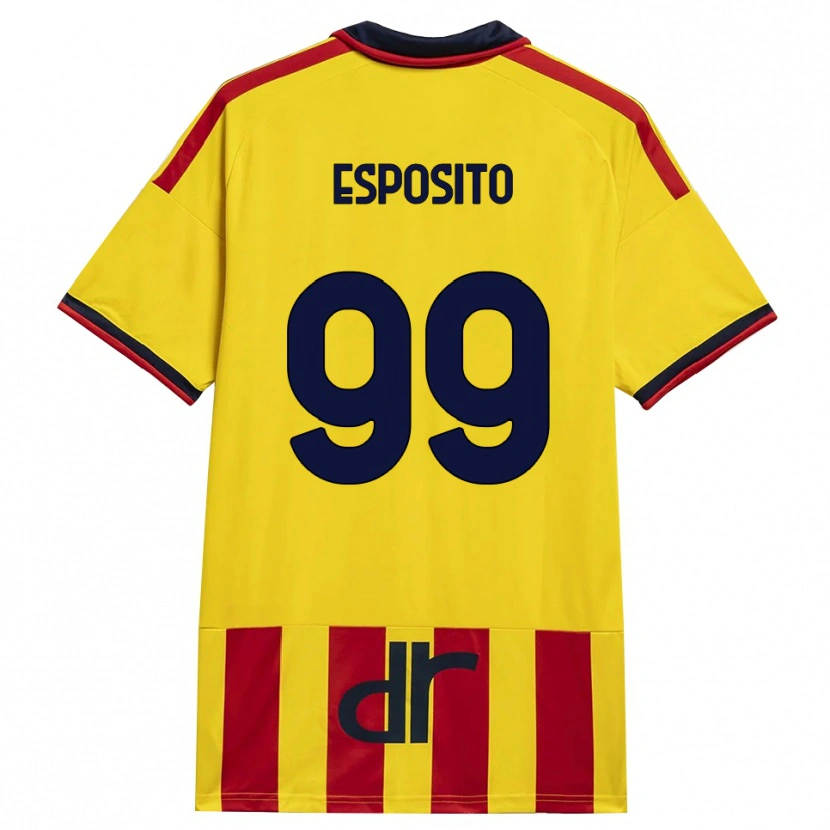 Danxen Heren Pasquale Esposito #99 Geel Rood Thuisshirt Thuistenue 2026/27 T-Shirt