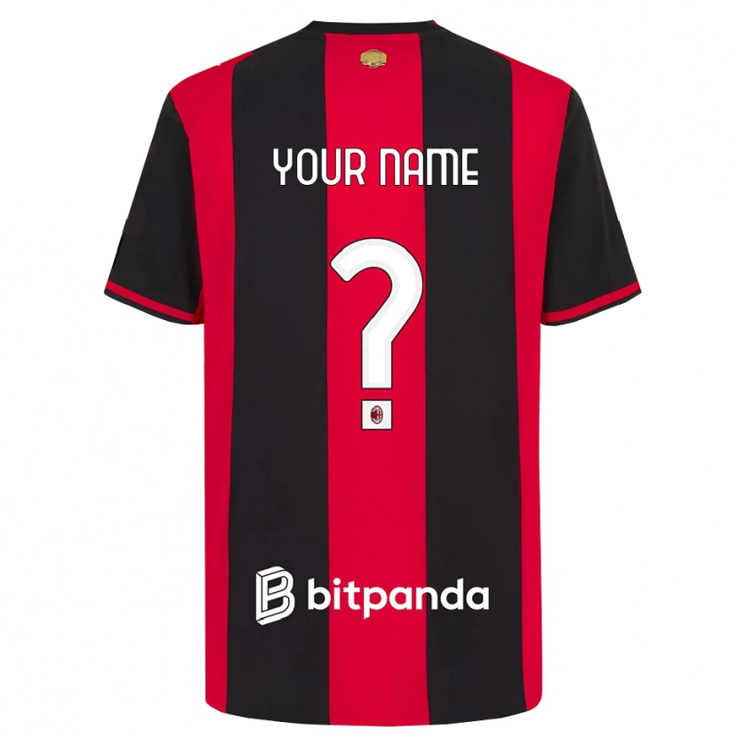Danxen Heren Uw Naam #0 Rood Zwart Wit Thuisshirt Thuistenue 2026/27 T-Shirt