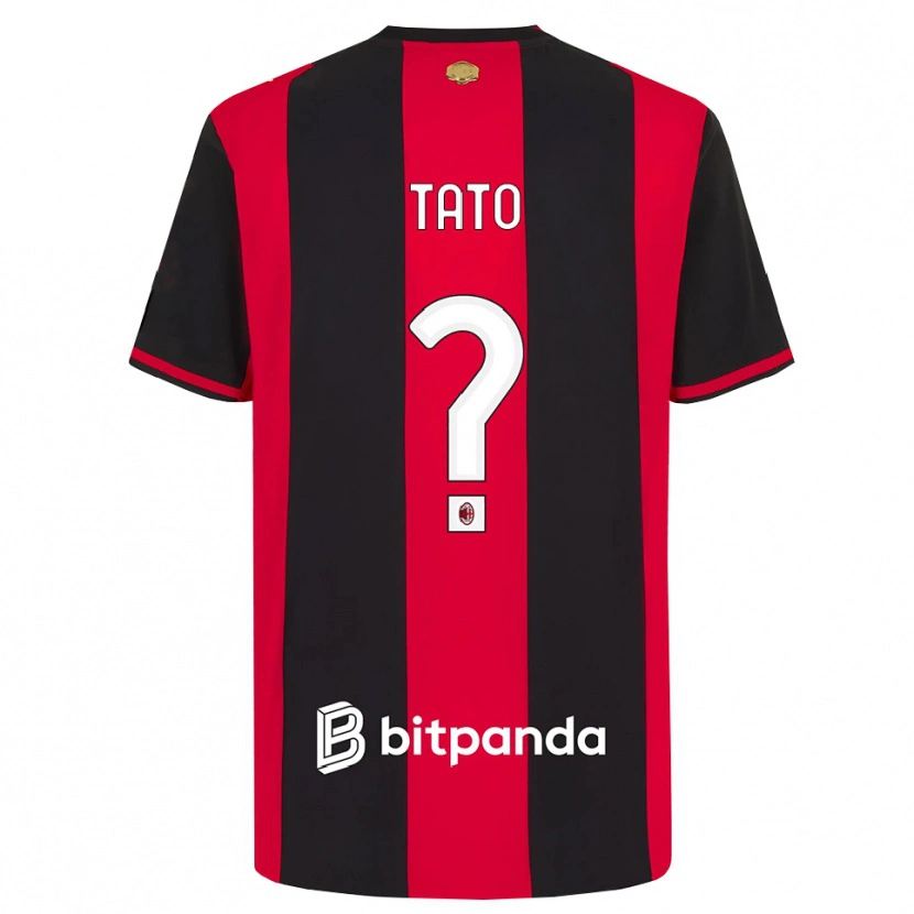 Danxen Heren Adrien Tato #0 Rood Zwart Wit Thuisshirt Thuistenue 2026/27 T-Shirt