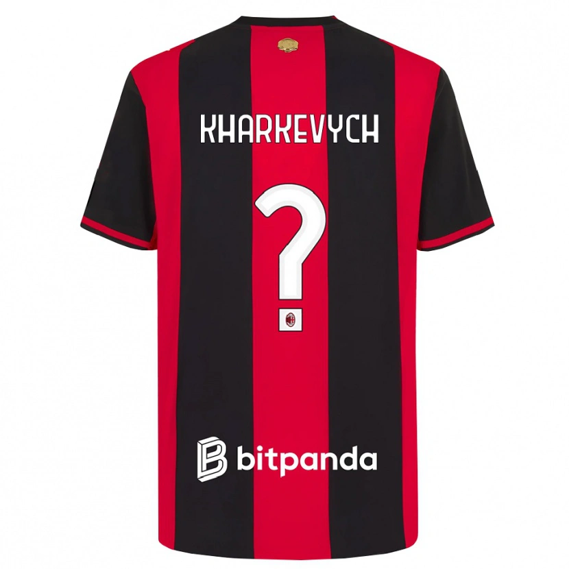 Danxen Heren Yaroslav Kharkevych #0 Rood Zwart Wit Thuisshirt Thuistenue 2026/27 T-Shirt