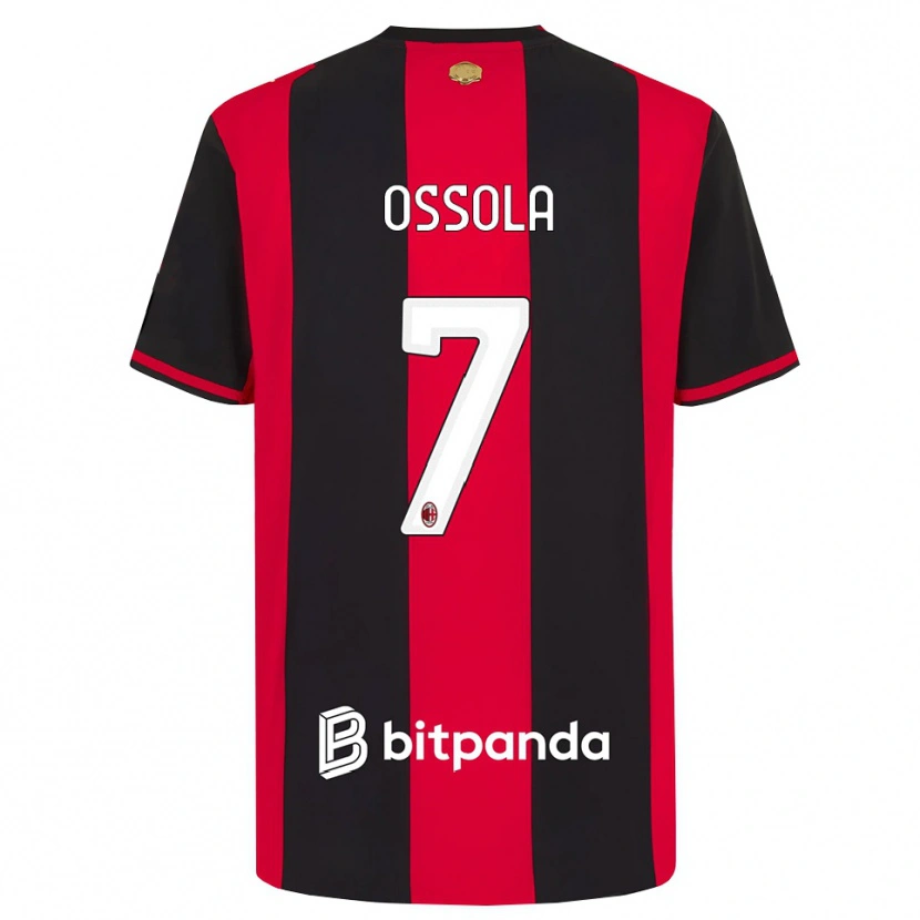 Danxen Heren Lorenzo Ossola #7 Rood Zwart Wit Thuisshirt Thuistenue 2026/27 T-Shirt