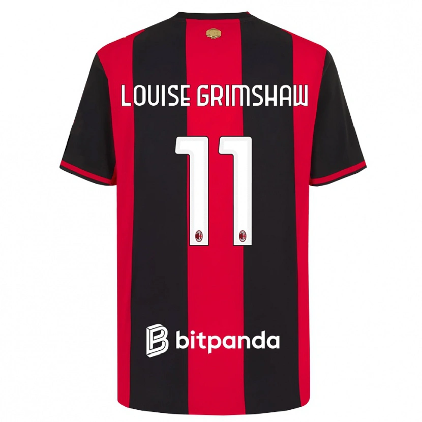 Danxen Heren Christy Louise Grimshaw #11 Rood Zwart Wit Thuisshirt Thuistenue 2026/27 T-Shirt