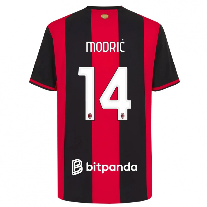 Danxen Heren Luka Modrić #14 Rood Zwart Wit Thuisshirt Thuistenue 2026/27 T-Shirt