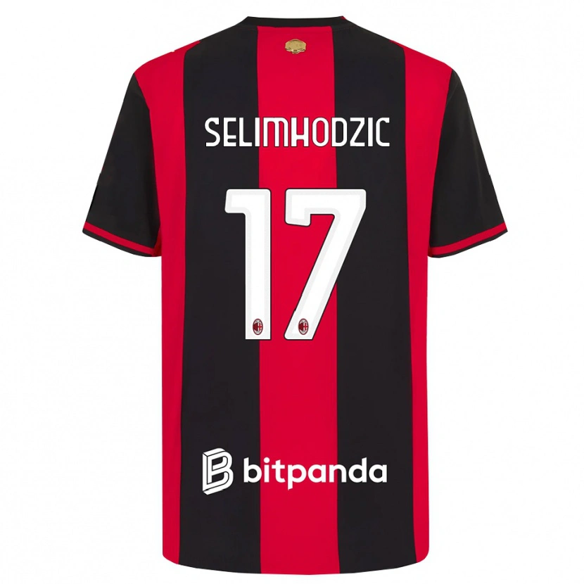 Danxen Heren Noa Selimhodzic #17 Rood Zwart Wit Thuisshirt Thuistenue 2026/27 T-Shirt