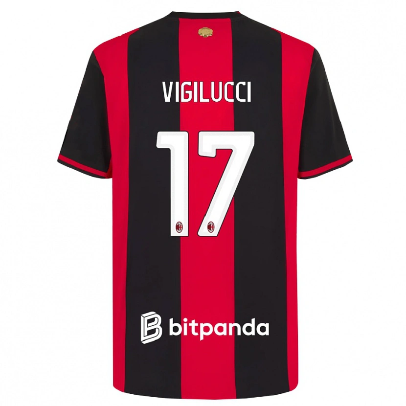 Danxen Heren Valery Vigilucci #17 Rood Zwart Wit Thuisshirt Thuistenue 2026/27 T-Shirt