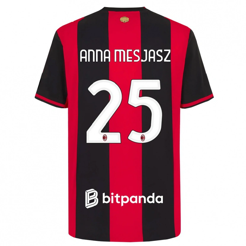 Danxen Heren Małgorzata Anna Mesjasz #25 Rood Zwart Wit Thuisshirt Thuistenue 2026/27 T-Shirt