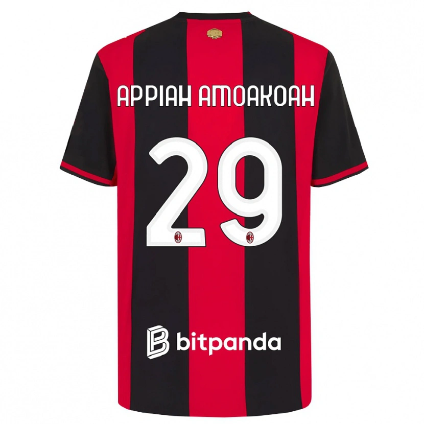 Danxen Heren Karen Appiah Amoakoah #29 Rood Zwart Wit Thuisshirt Thuistenue 2026/27 T-Shirt