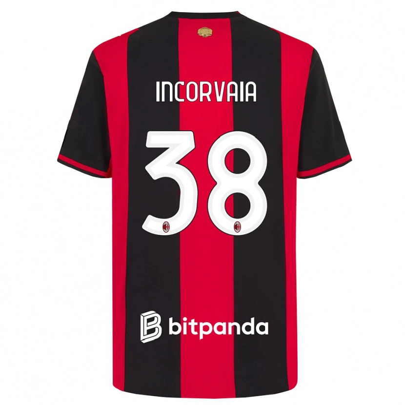 Danxen Heren Giovanni Incorvaia #38 Rood Zwart Wit Thuisshirt Thuistenue 2026/27 T-Shirt