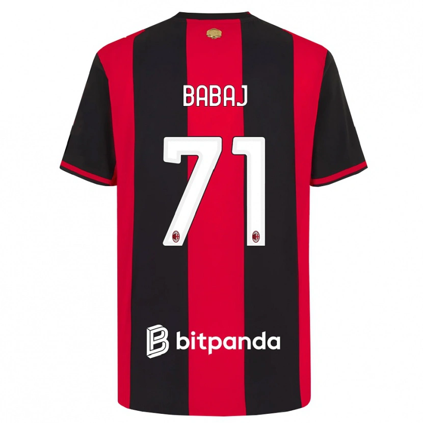 Danxen Heren Aron Babaj #71 Rood Zwart Wit Thuisshirt Thuistenue 2026/27 T-Shirt