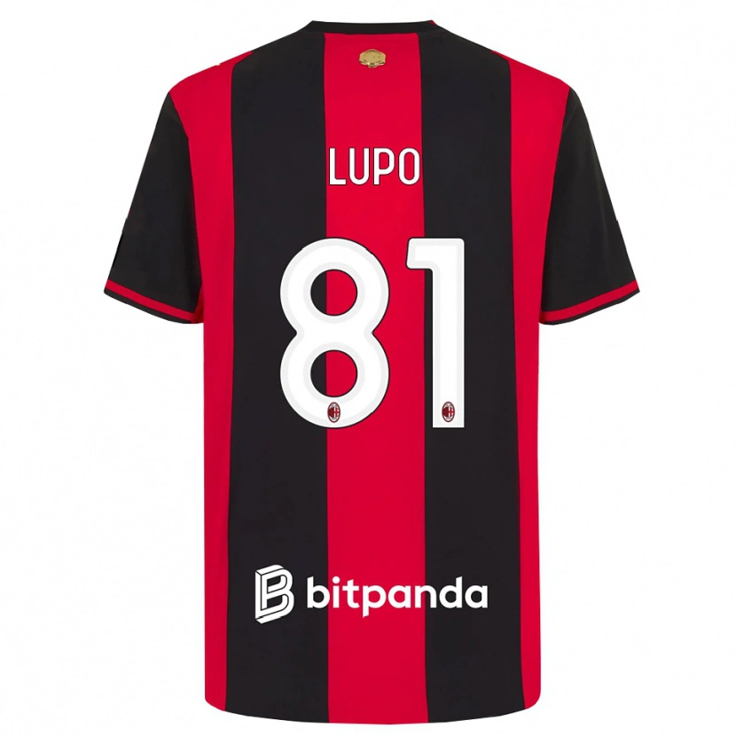 Danxen Heren Simone Lupo #81 Rood Zwart Wit Thuisshirt Thuistenue 2026/27 T-Shirt