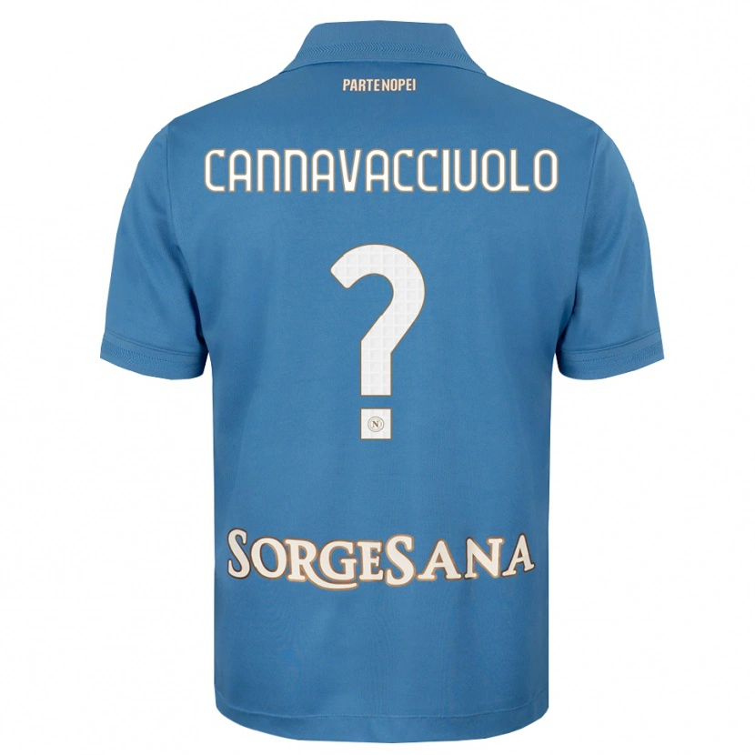 Danxen Heren Luigi Pio Cannavacciuolo #0 Haze Blauw Wit Thuisshirt Thuistenue 2026/27 T-Shirt