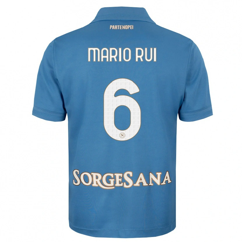 Danxen Heren Mario Rui #6 Haze Blauw Wit Thuisshirt Thuistenue 2026/27 T-Shirt