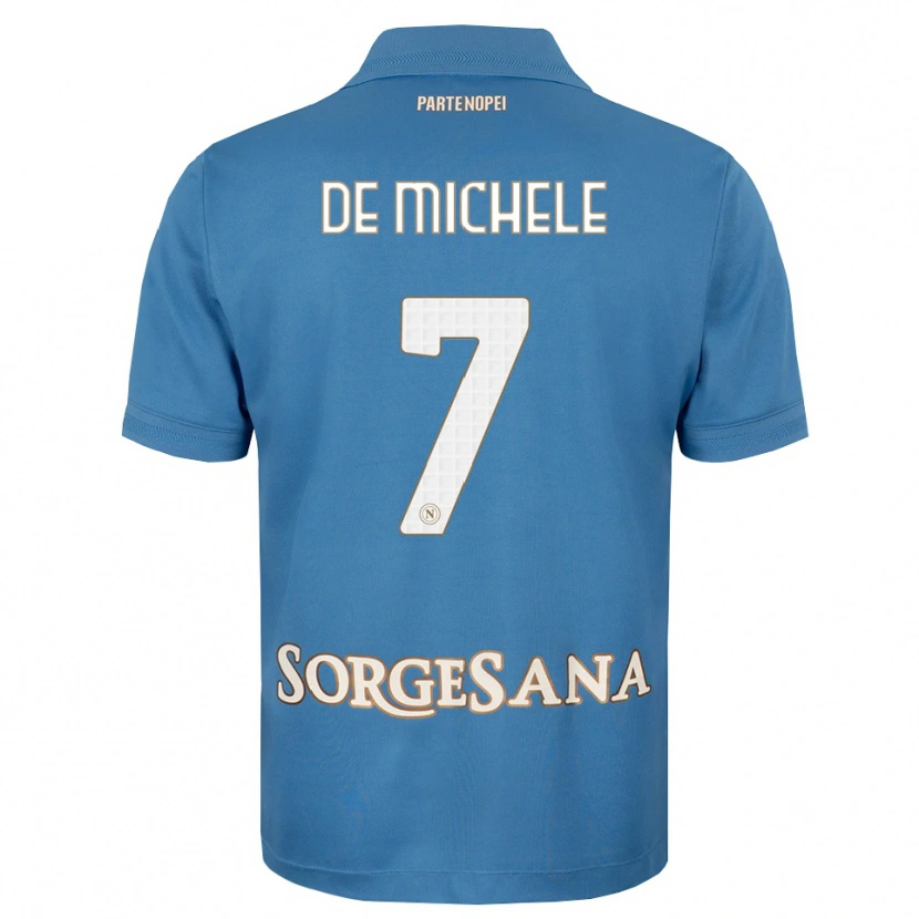 Danxen Heren Marco De Michele #7 Haze Blauw Wit Thuisshirt Thuistenue 2026/27 T-Shirt