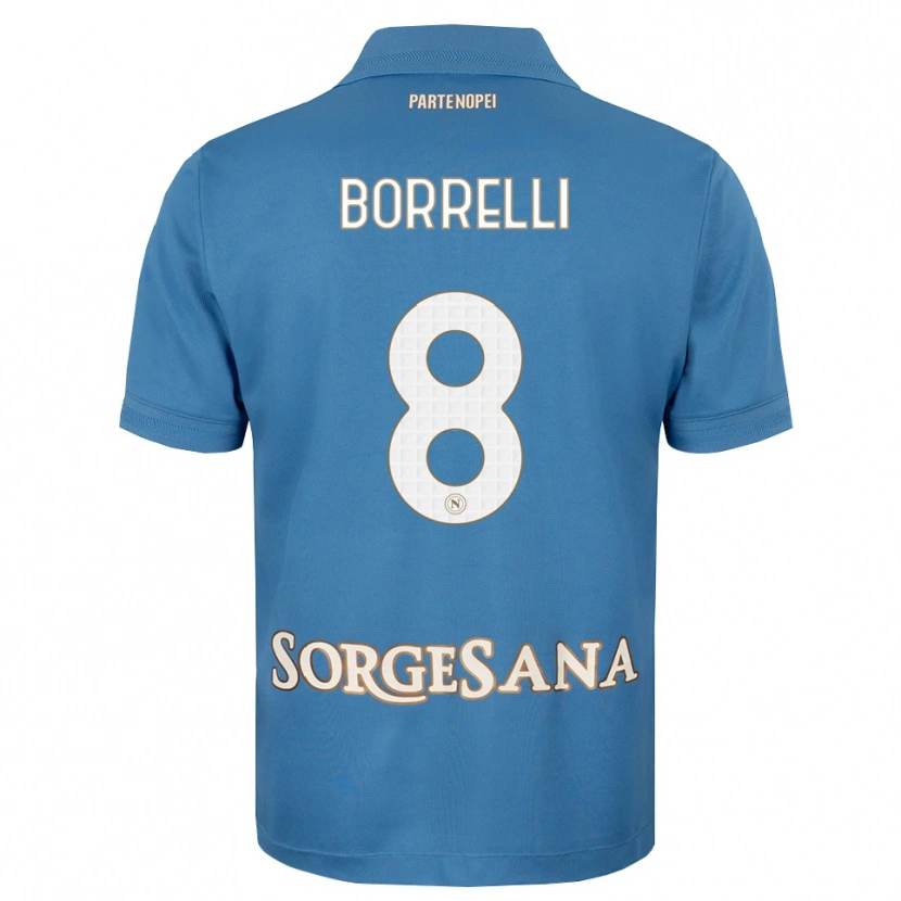 Danxen Heren Ciro Borrelli #8 Haze Blauw Wit Thuisshirt Thuistenue 2026/27 T-Shirt
