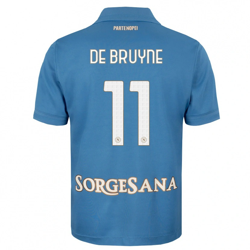 Danxen Heren Kevin De Bruyne #11 Haze Blauw Wit Thuisshirt Thuistenue 2026/27 T-Shirt