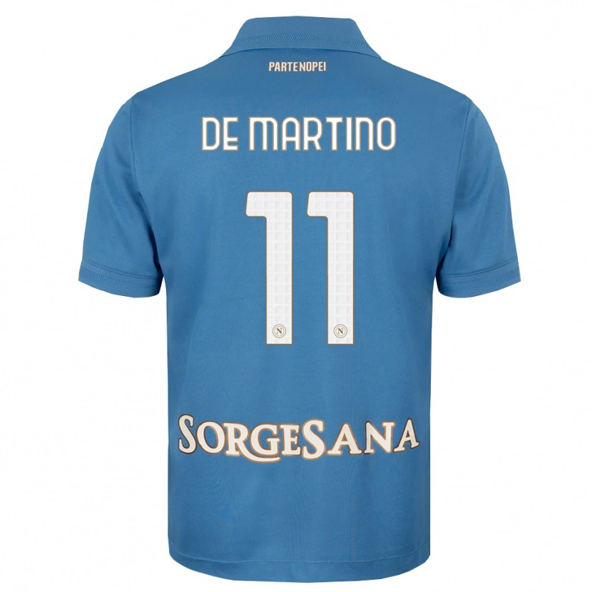 Danxen Heren Giuseppe De Martino #11 Haze Blauw Wit Thuisshirt Thuistenue 2026/27 T-Shirt