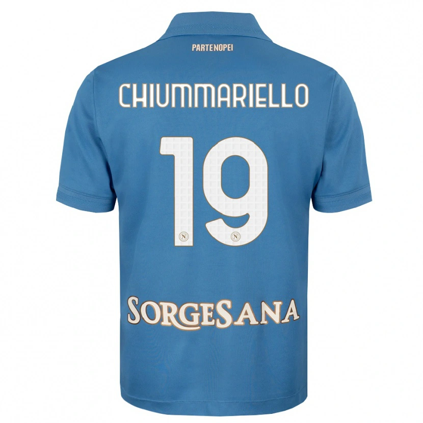 Danxen Heren Andrea Chiummariello #19 Haze Blauw Wit Thuisshirt Thuistenue 2026/27 T-Shirt